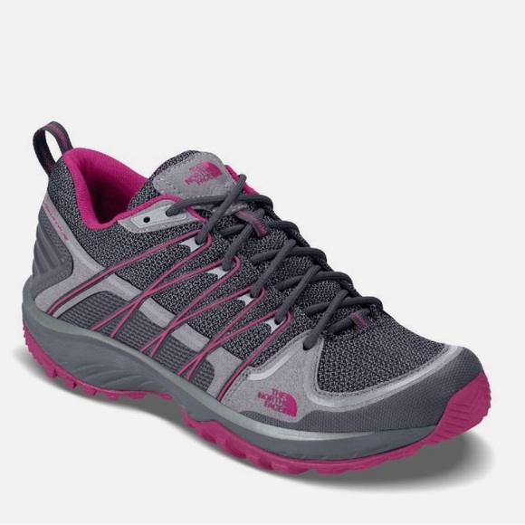 The North Face Shoes - North Face Women’s Litewave Explore Zinc Grey/Fuschia Pink Outdoor Hiking 8M